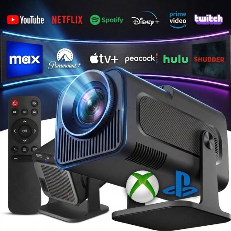 Zdjęcie: Projektor HY320 2026 Android 13 2/16GB 4K Smart TV WiFi Bluetooth Obrotowy